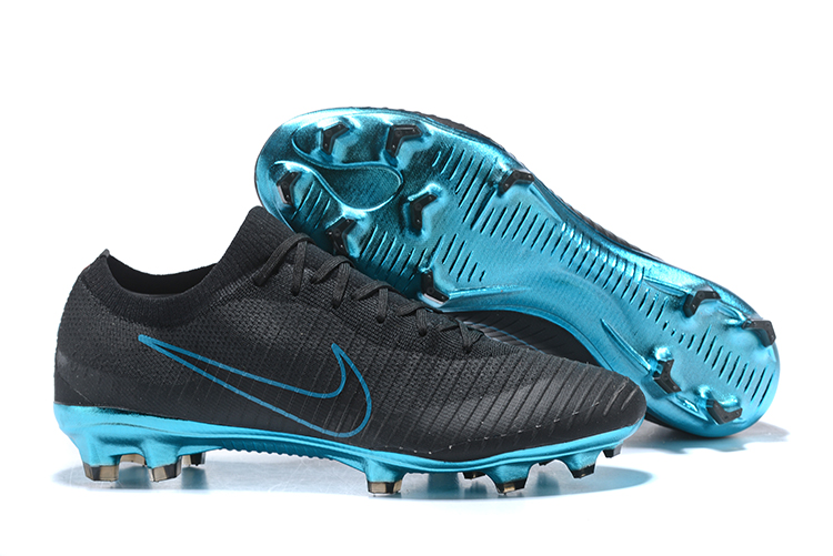 nike mercurial vapor flyknit ultra black blue