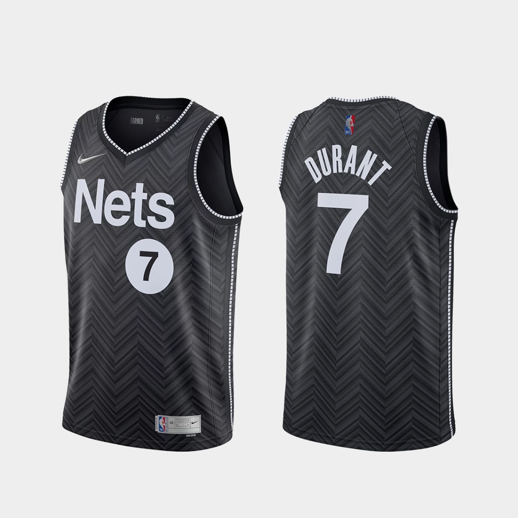 2021 New Jersey Nets NBA basketball adult Hot press Reward black